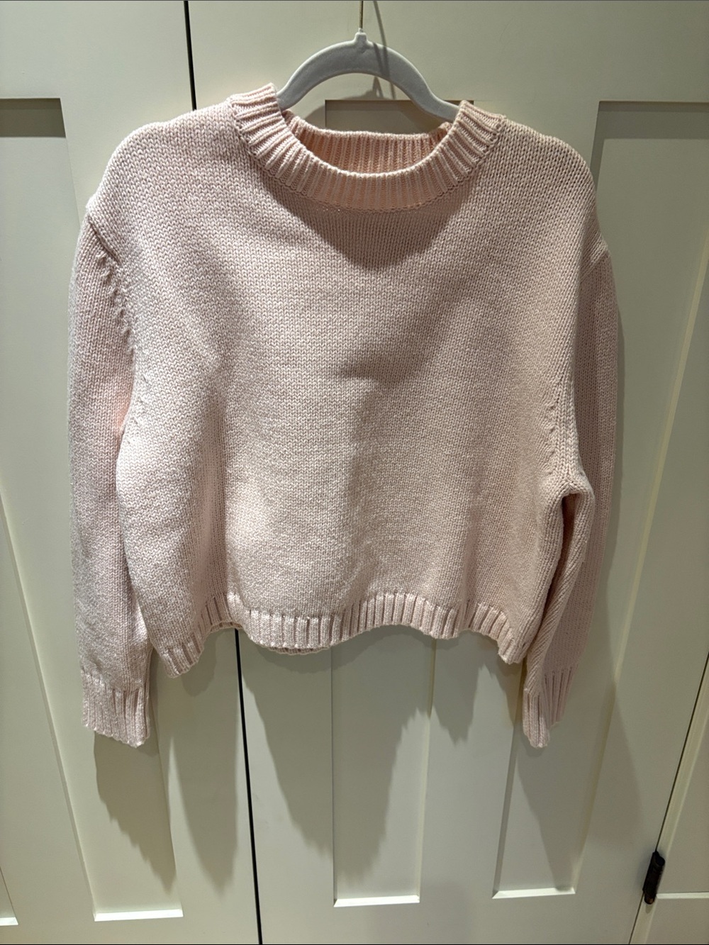 Zara Light Pink Crewneck Sweater